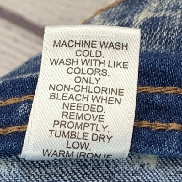 Est. 1946 Denim Jeans sz 16 Hi Rise Acid Wash Tapered Leg Inseam 30" - Picture 13 of 13